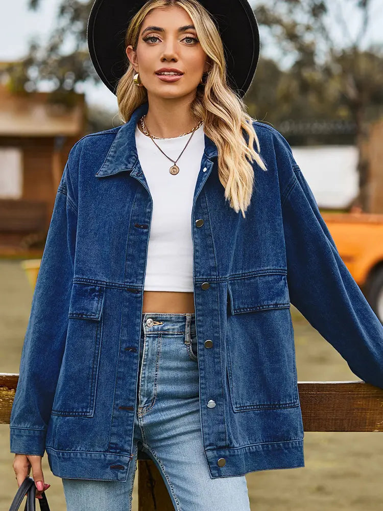 Vintage Oversized Denimjacka