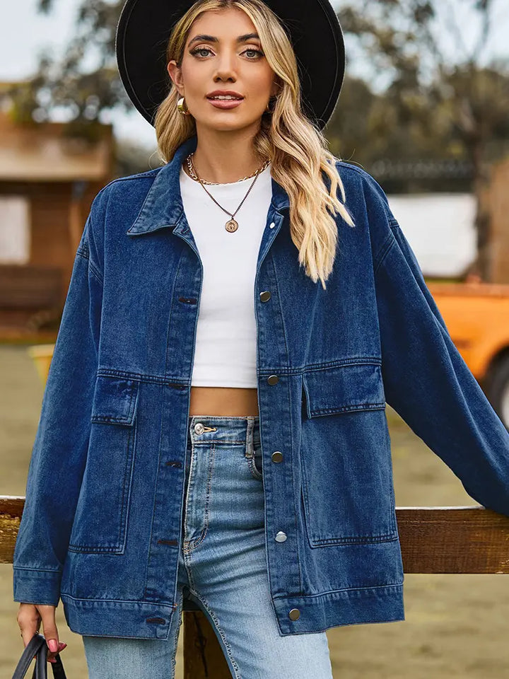 Vintage Oversized Denimjacka