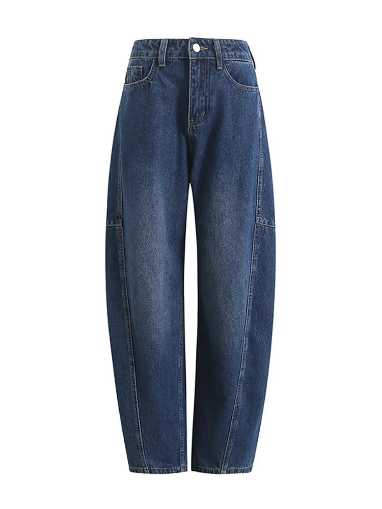 Trendy Bol Kesim Denim Pantolon