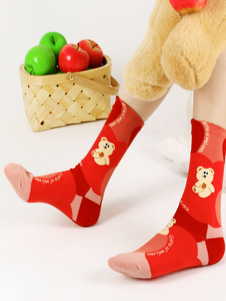 Süße Bären-Cartoon-Socken