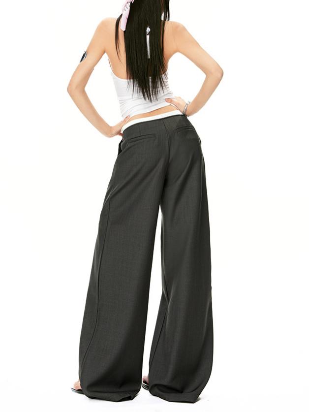 Effortless Pleated Wide Leg Trousers