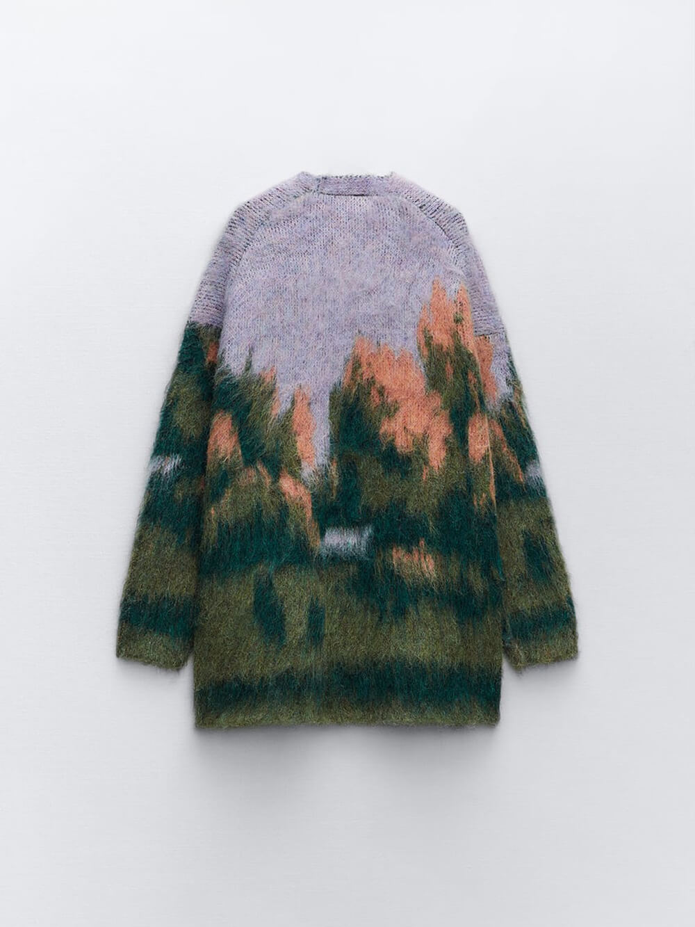 Manteau en tricot paysage