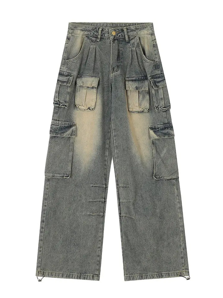 High-Street Amerikanska Cargo Jeans