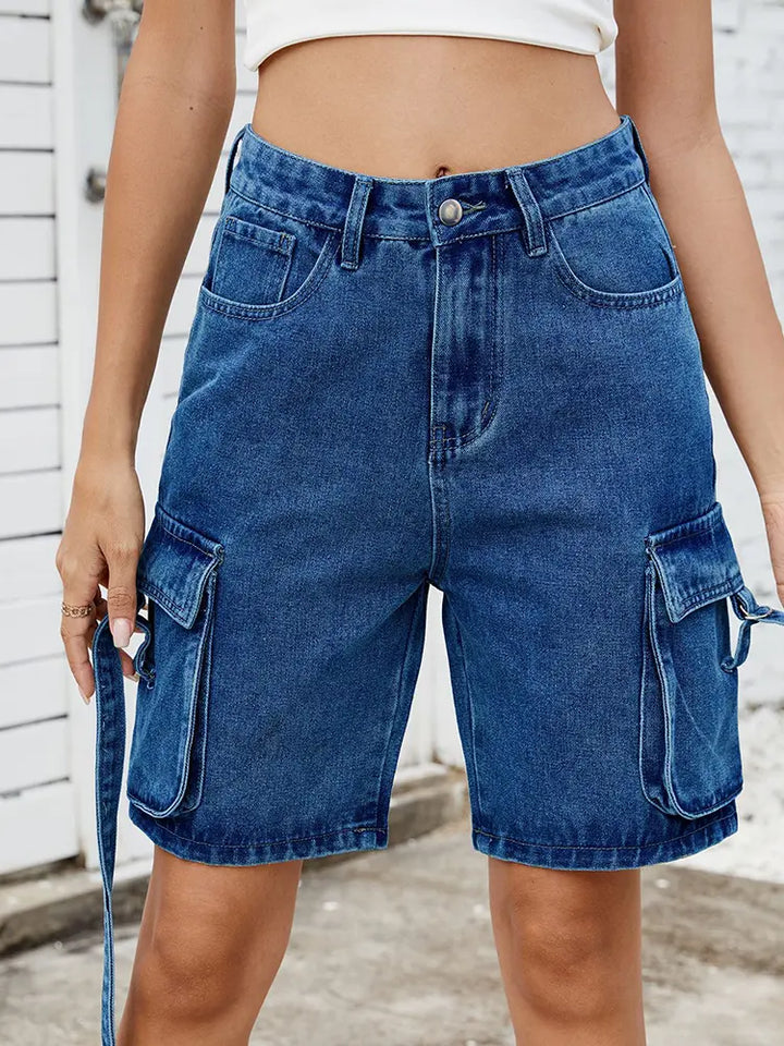 Shorts cargo délavés tendance d'été