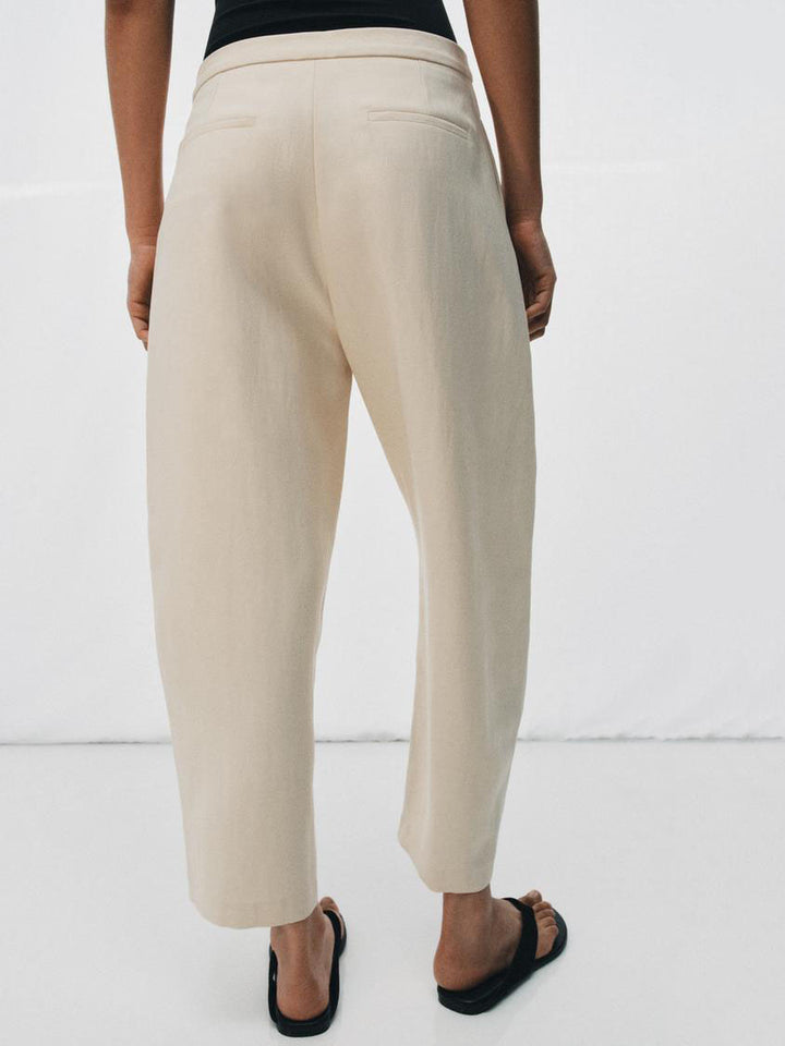 Top Drapeado Lunares & Crossover Front Pants