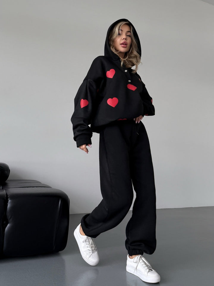 Heart Design Hoodi