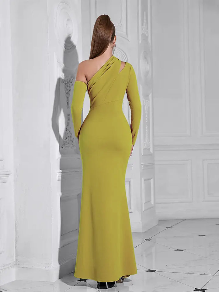 Rochie de seară bodycon cu umeri descoperiți