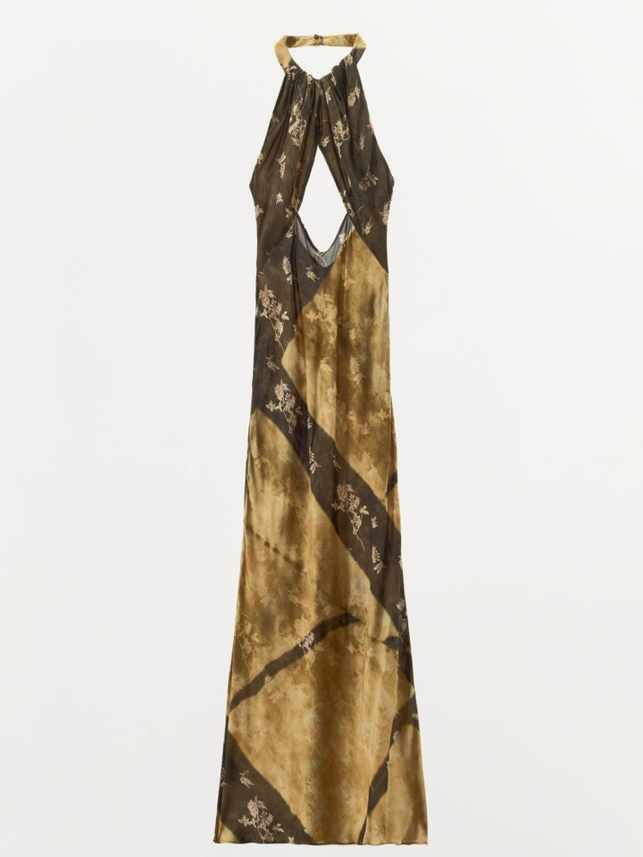 Printed Halter Dress