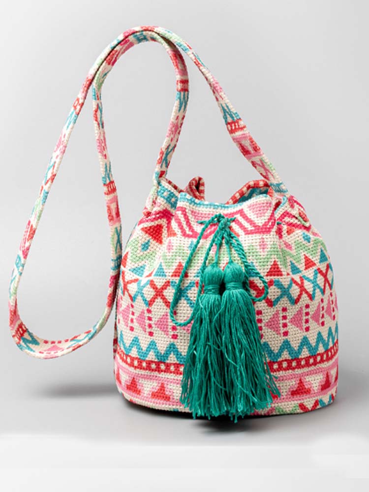 Sac à bandoulière en toile imprimée