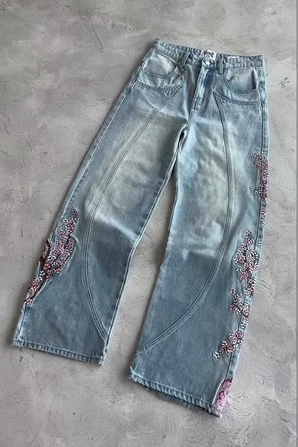 Blossom Sentinel Embroidered Jeans