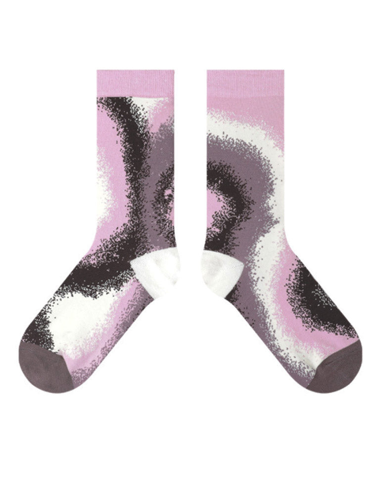 Kleurrijke katoenen sokken met gradiëntthema
