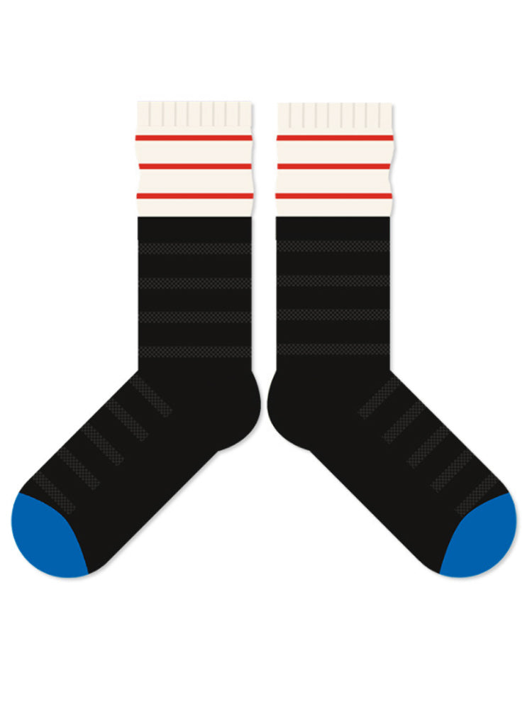 Barevné pruhované bavlněné ponožky