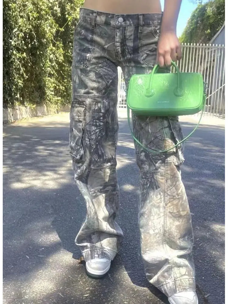 Camuflaj pentru marfă cu talie joasă