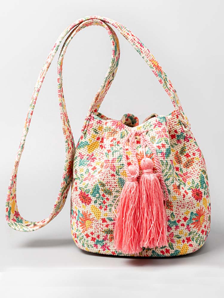 Sac à bandoulière en toile imprimée