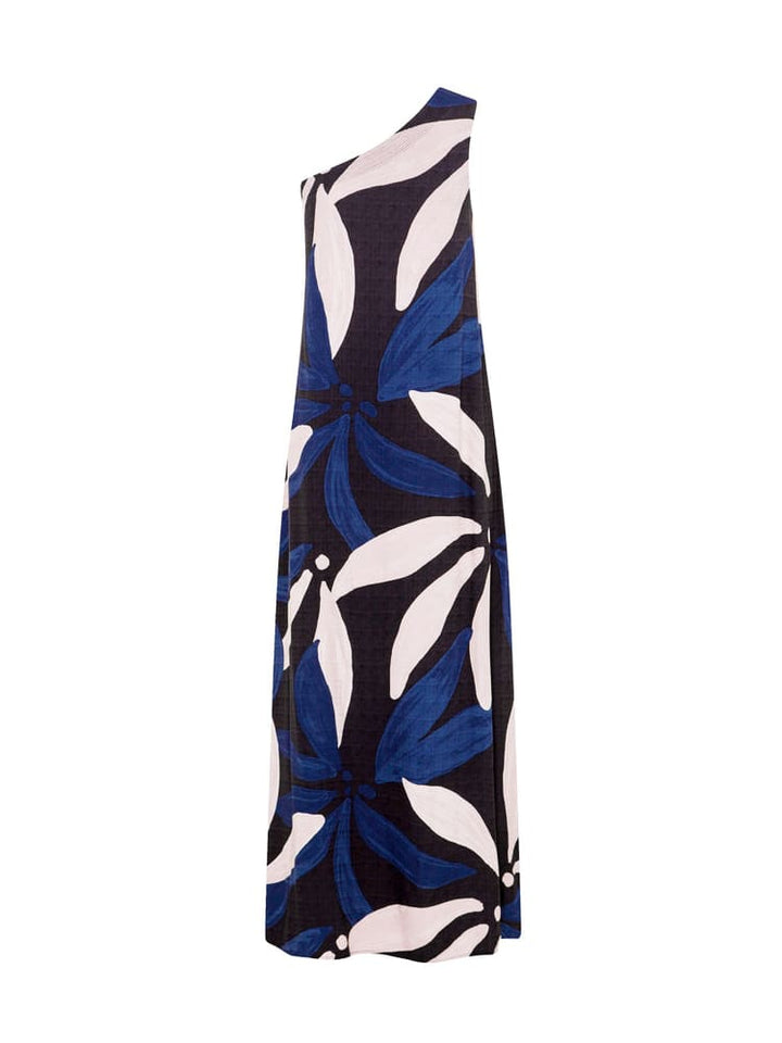 One-Shoulder Tie Maxi Dress Sa Marbella