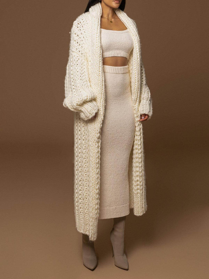 Ivory Hold Me Close Shawl Collar Cardigan