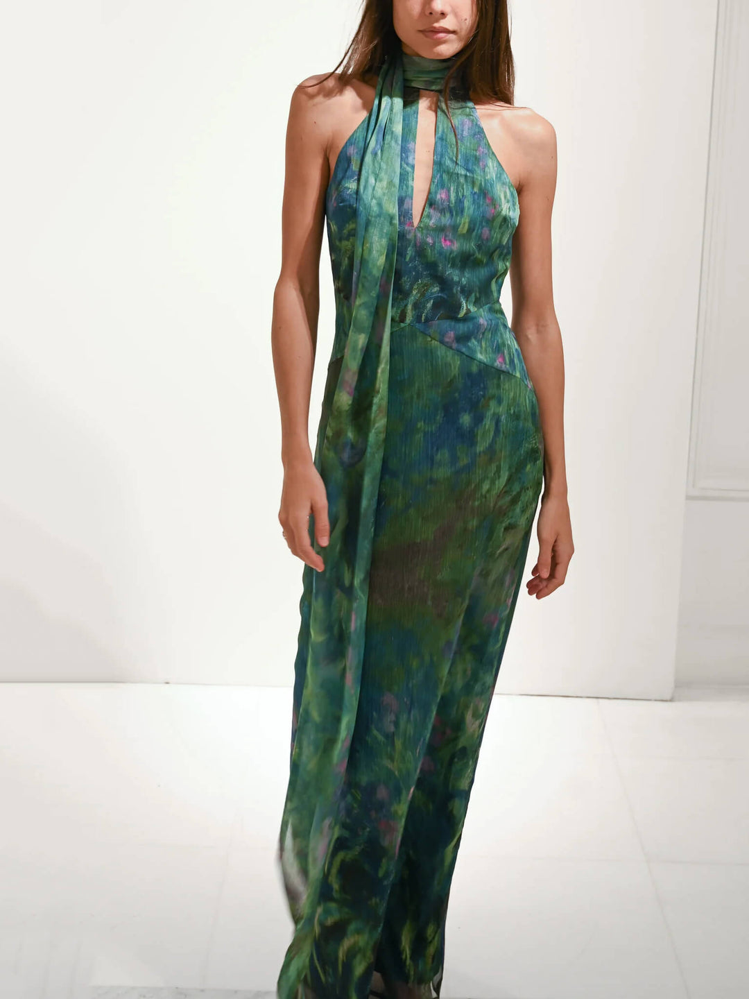 Monet maxi Dress - Irises