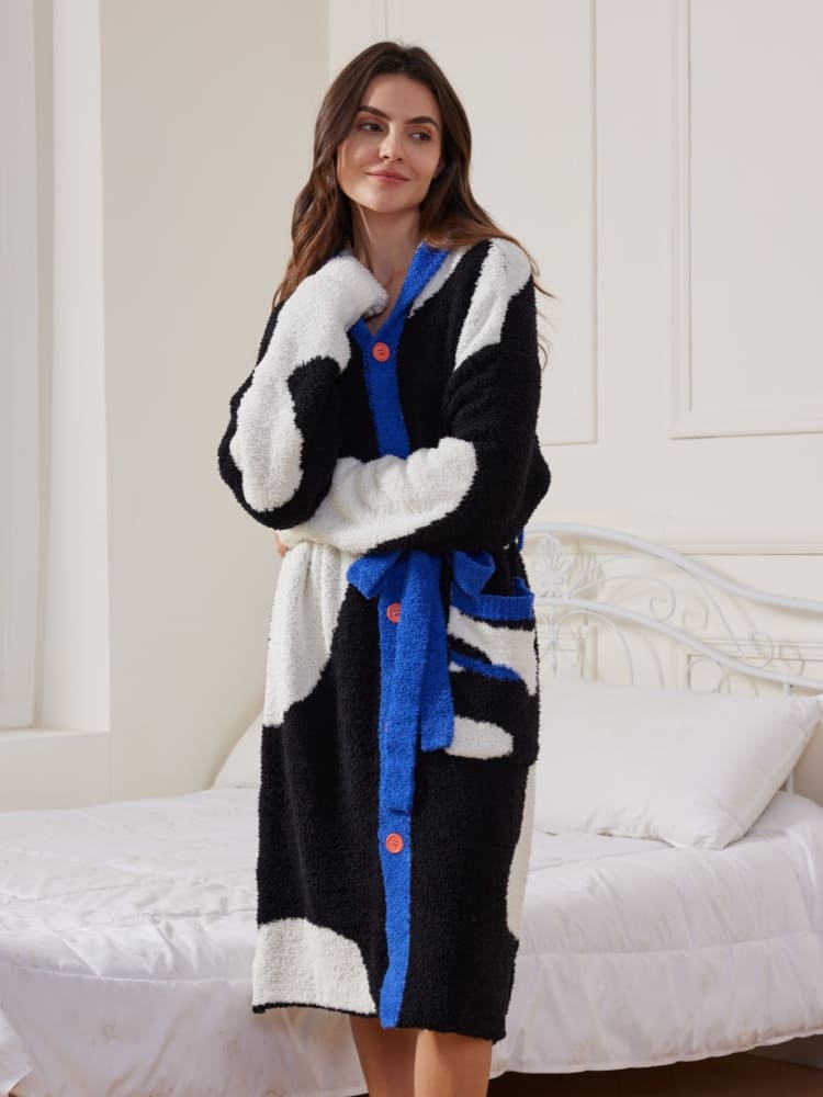 Plush Hooded Robe