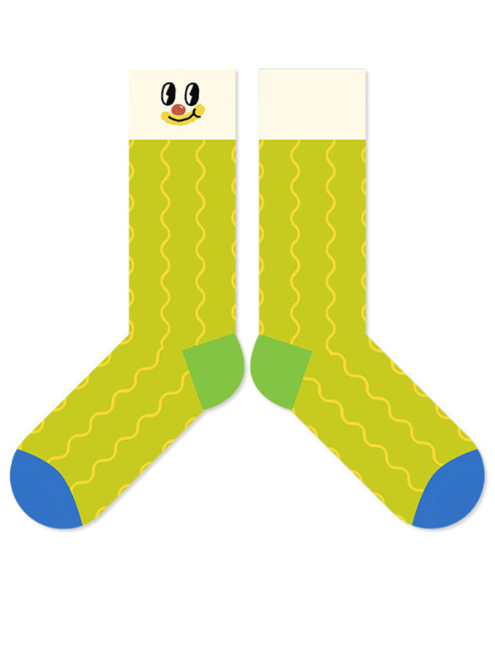 Kreslený Klaun Vzor Ponožky