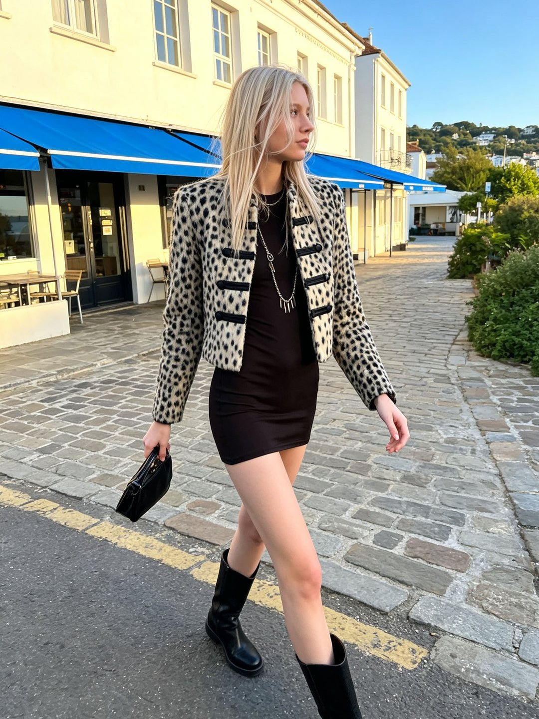 Romy Snow Leopard Jacket
