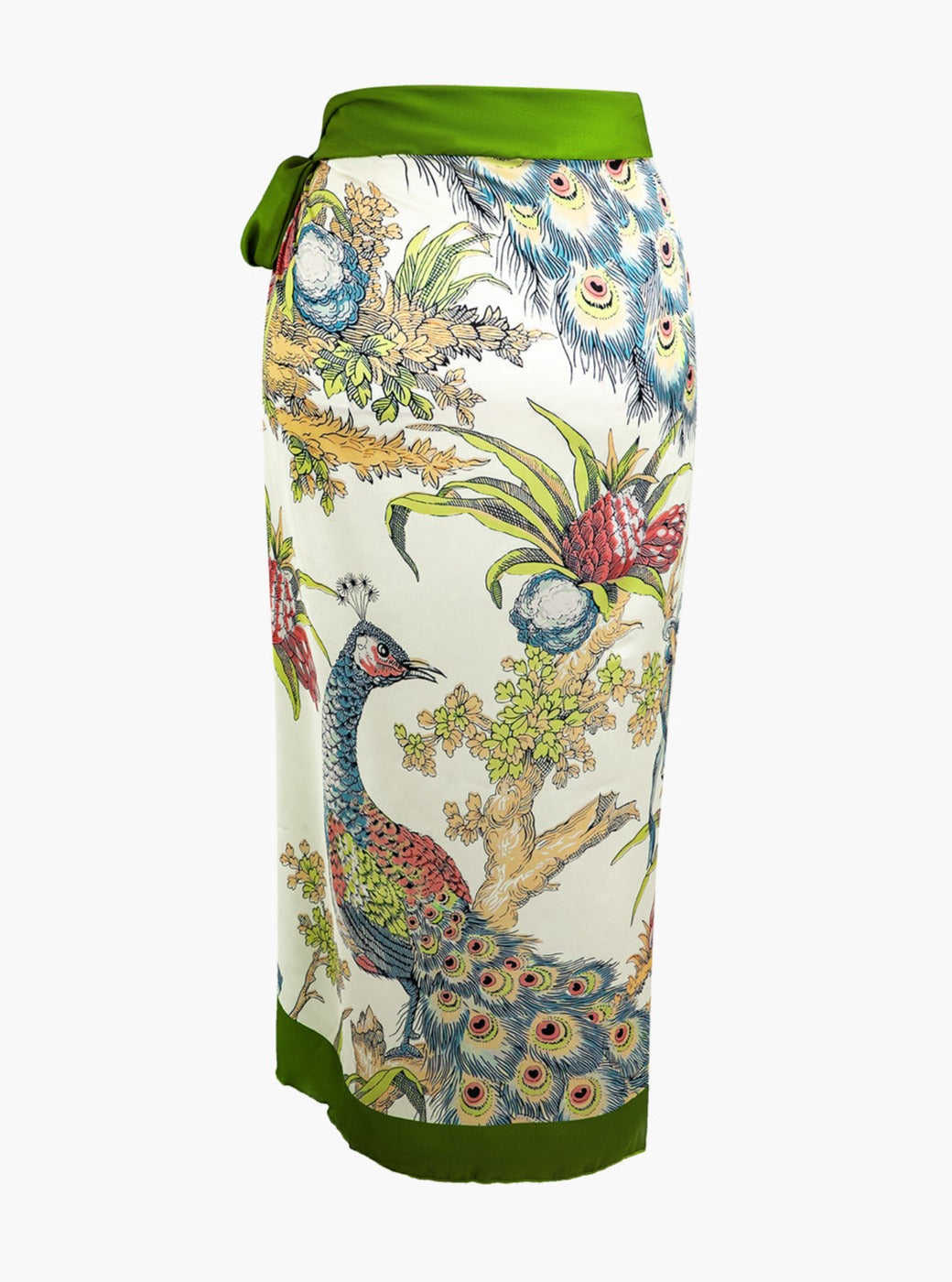 Peacock Print Cover Up