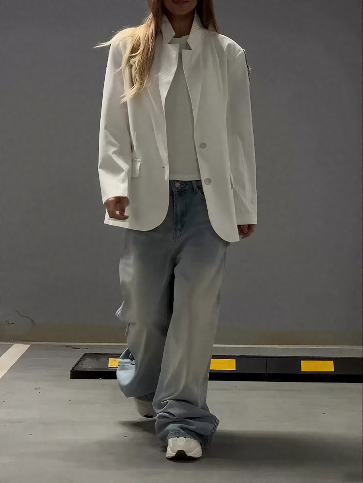Reversible Denim Blazer Jacket