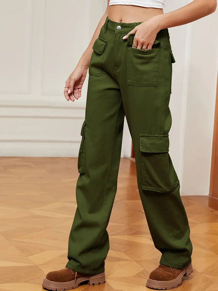 Pantalon Cargo en Denim Utilitaire Rétro