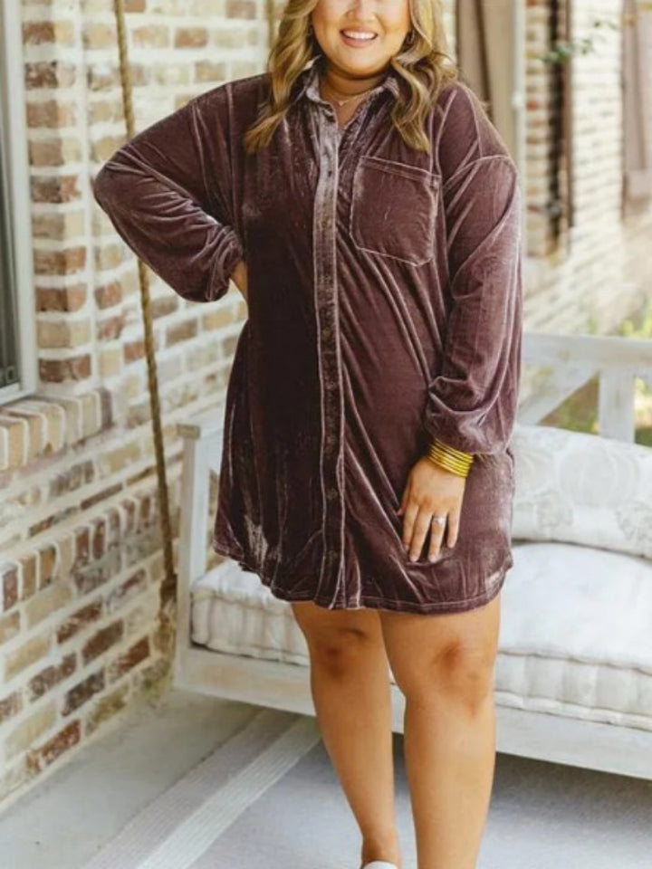 Casual Loose Shirt Dress