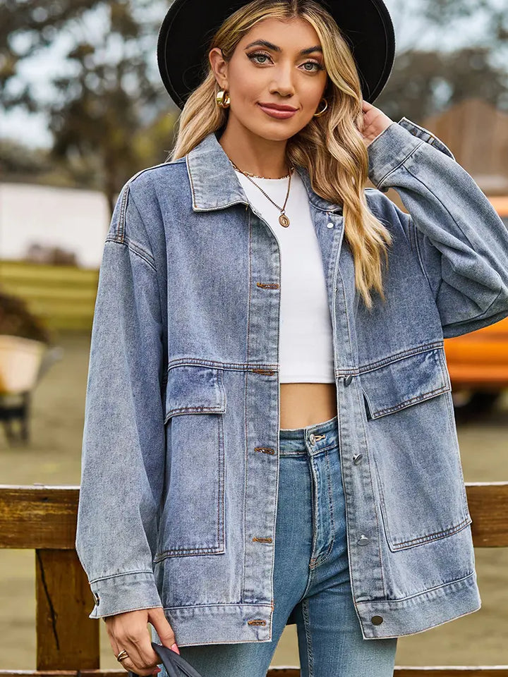 Vintage Oversized Denimjacka