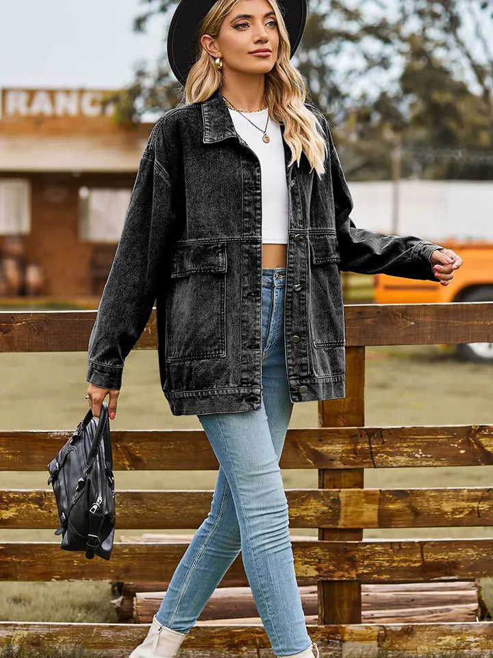 Vintage Oversized Denimjacka