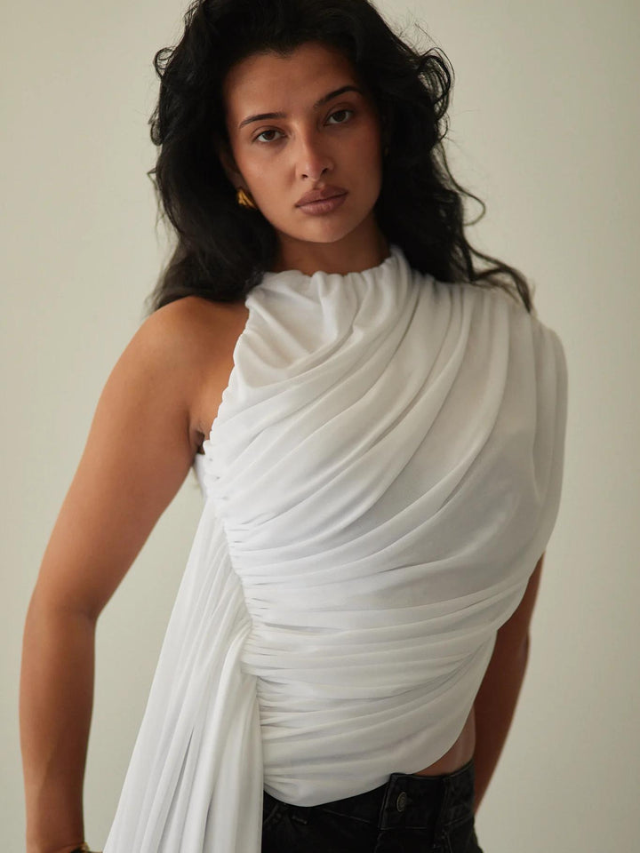 Asymmetric Draped Top