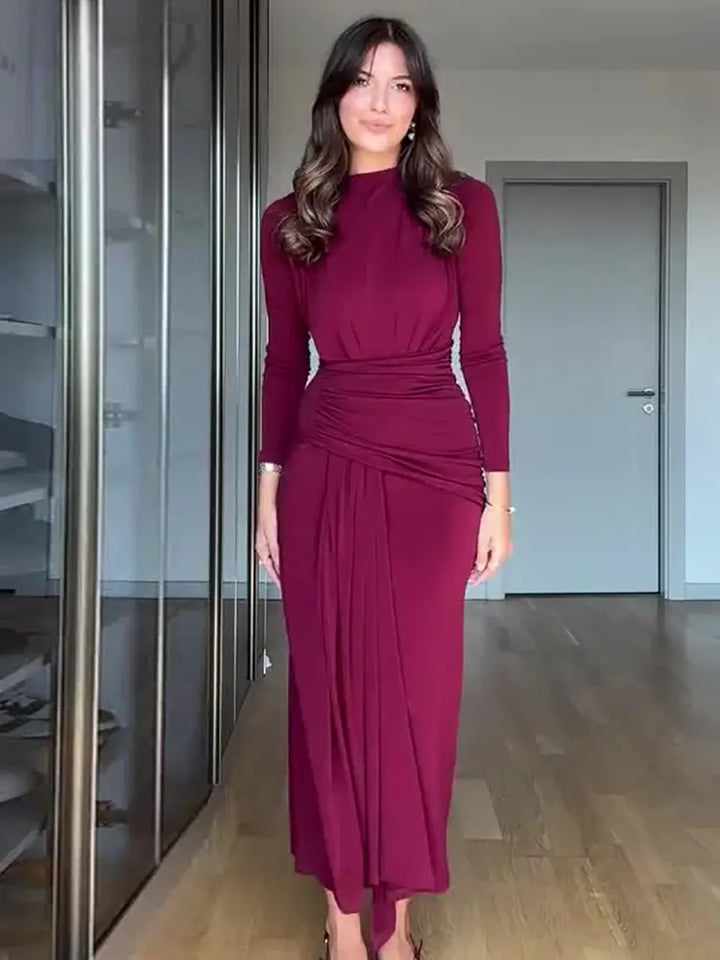 Fırfırlı Bel Bodycon Mini Elbise