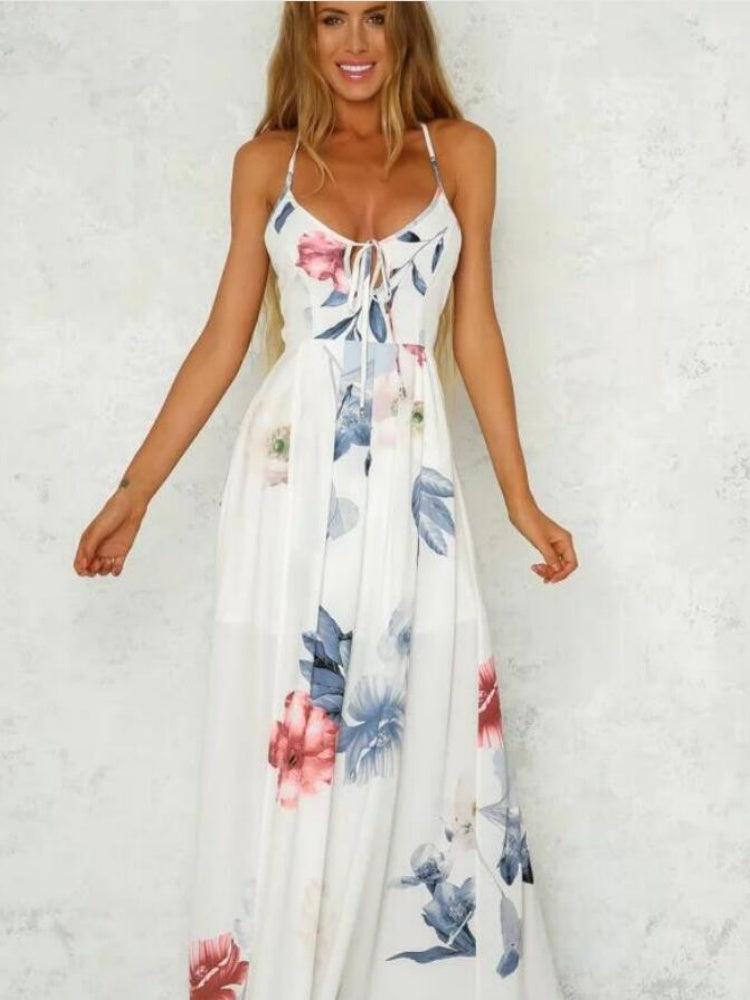 Bohemeprint maxi-kjole