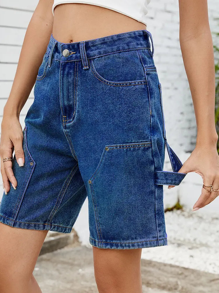 Sommer Trendy Gade Denim Shorts