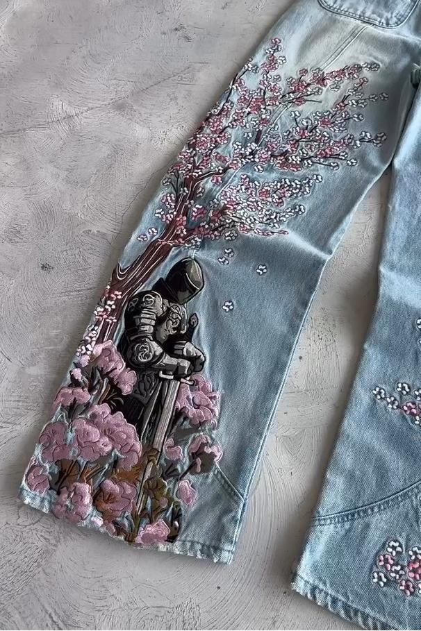Blossom Sentinel Embroidered Jeans
