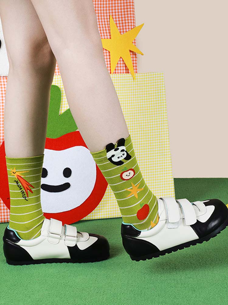 Κάλτσες με σχέδιο Panda κινουμένων σχεδίων
