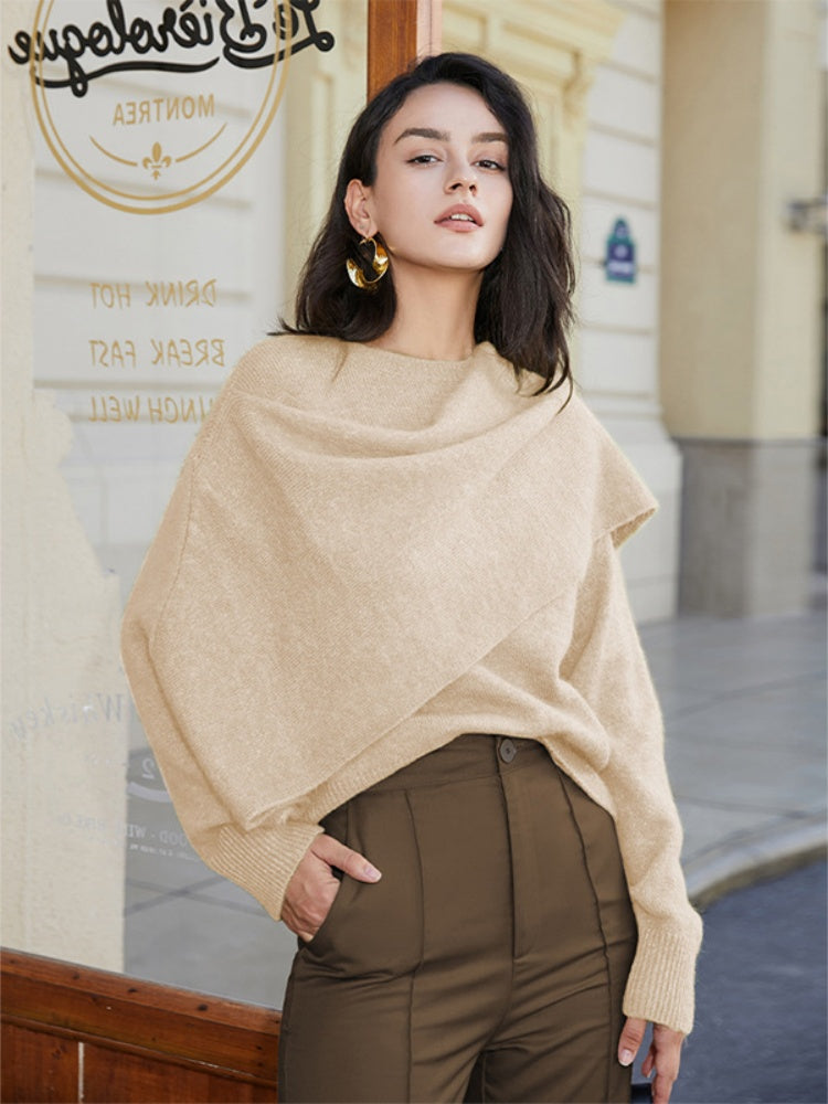 Herbst-Winter Vielseitiger Pullover aus Kerngarn