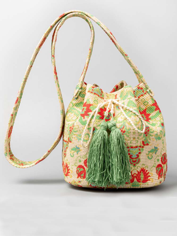 Sac à bandoulière en toile imprimée
