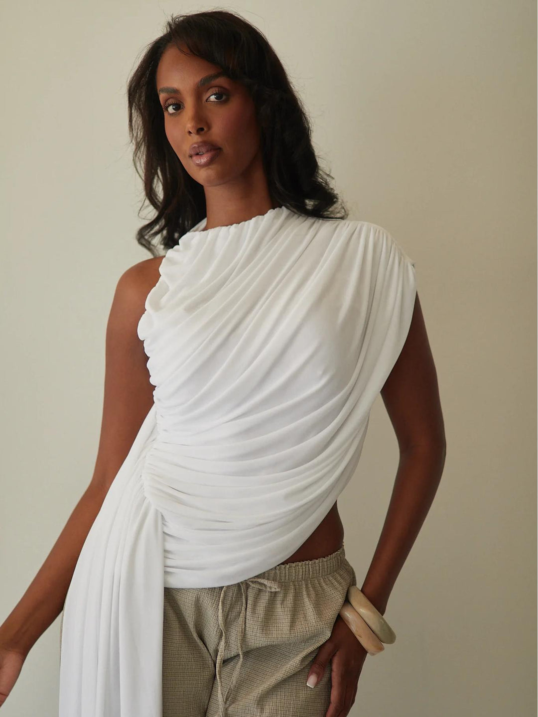 Asymmetric Draped Top