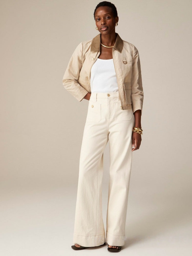 Jeans med accenter och fickor Palazzo