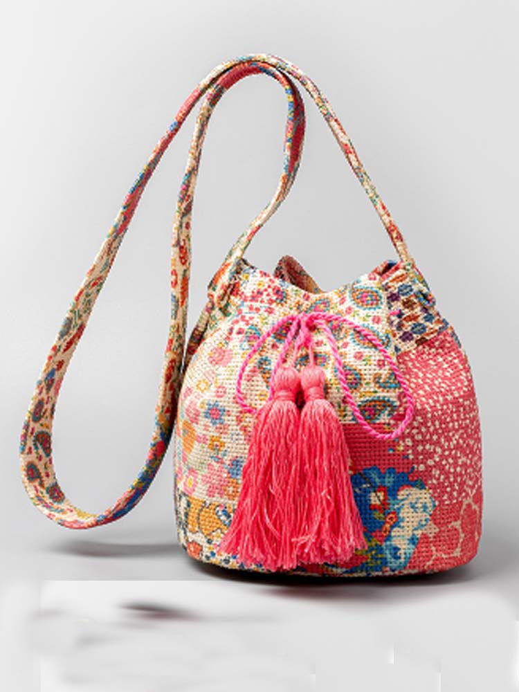 Sac à bandoulière en toile imprimée