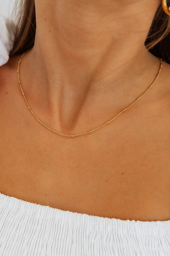 18K Gold Plated My Delicacy Necklace Gold