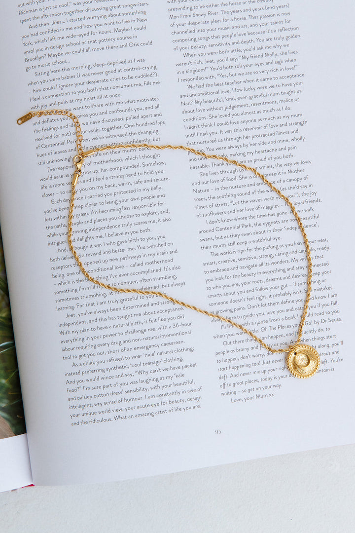 18K vergoldete Halskette „Illusory Lives“ Gold