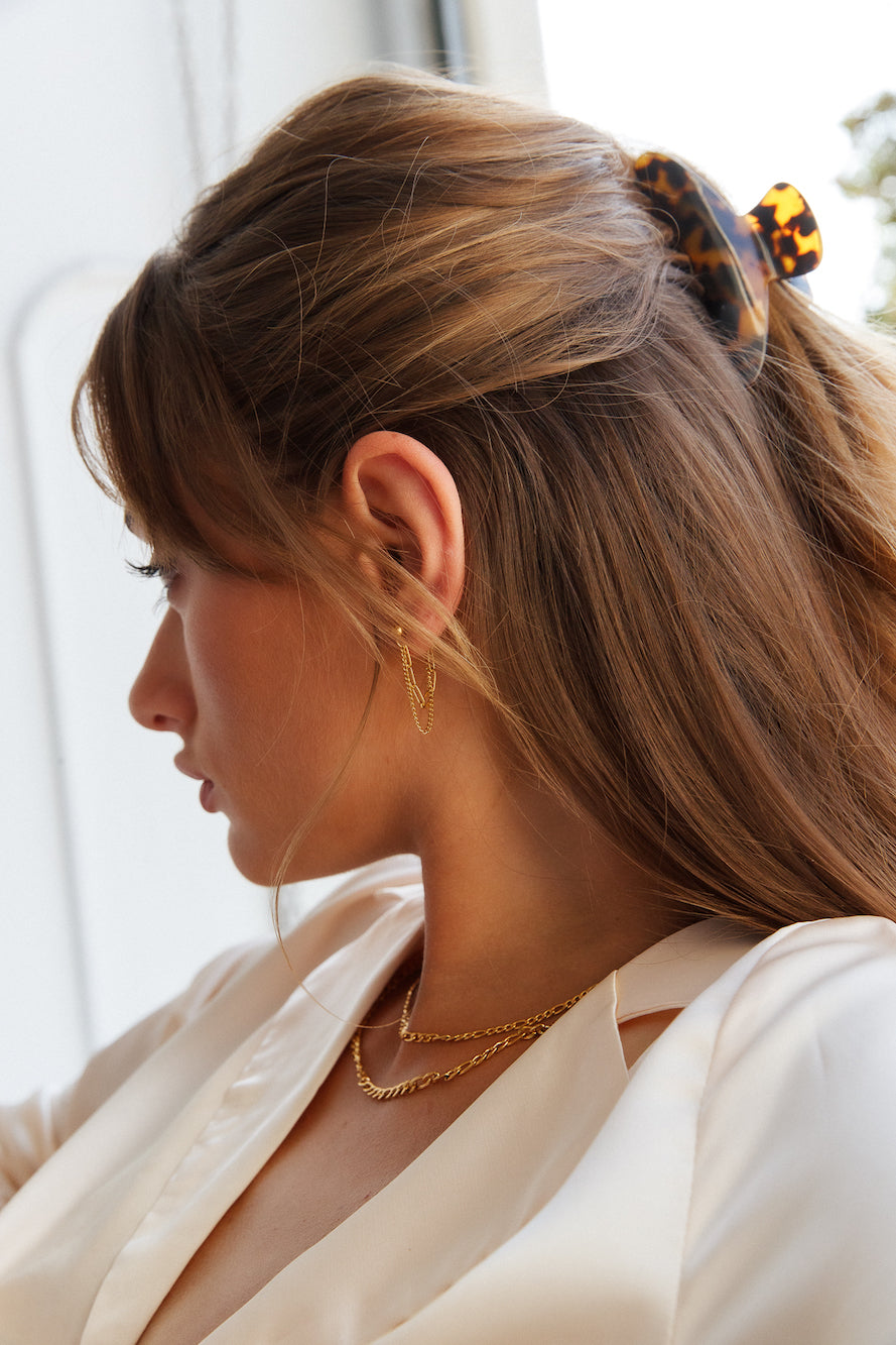 Boucles d'oreilles Tiffanys Secrets plaquées or 18 carats Doré