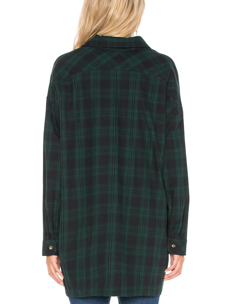 Oversized Flanel Top & Kant Rok