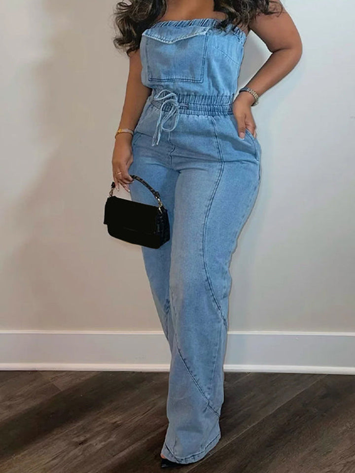 Combinaison corset en jean