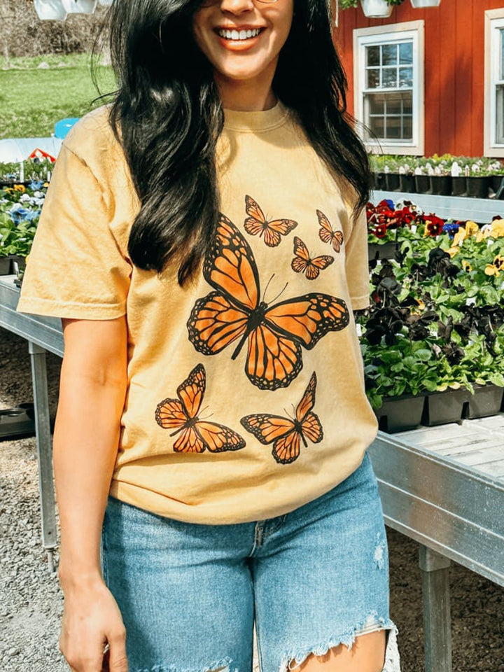 Tricou grafic Monarch Butterfly