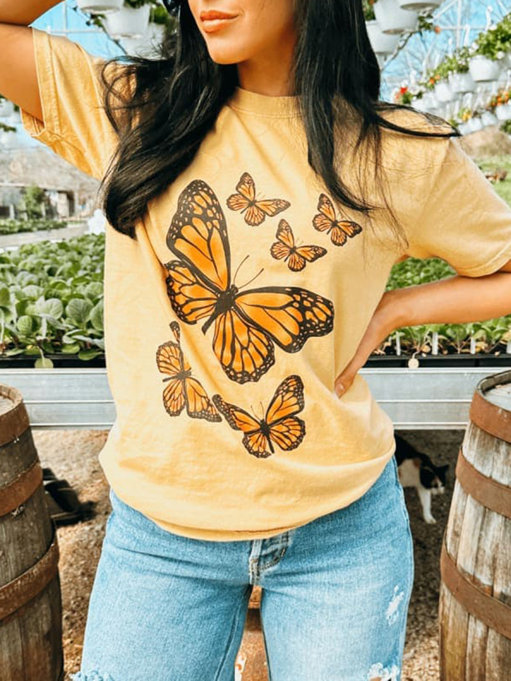 Tricou grafic Monarch Butterfly