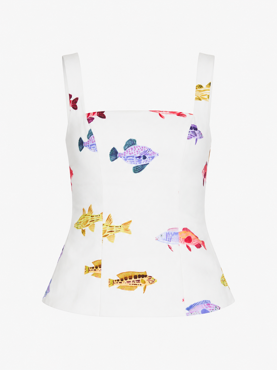 The Tropical Fish Print Skirt Set