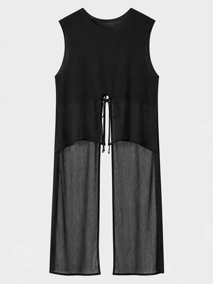 Set de pantaloni cu straturi transparente